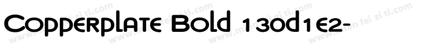 Copperplate Bold 130d1e2字体转换
